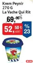 LA VACHE QUİ RİT KREM PEYNİR 270 G LA VACHE QUİ RİT KREM PEYNİR 270 G